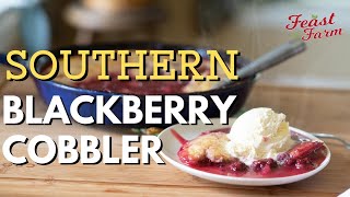 Homemade Blackberry Cobbler Southern Style [upl. by Naujaj824]