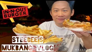 Steebees Mukbang Vlog quotInNOut Burgerquot [upl. by Marie-Ann]