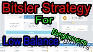 New best bitsler strategy 2018 low balance trick Earn Bitcoin NO LOSS 999 win [upl. by Kcirdnekal]