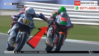 Romano fenati banned after grabbing rivals brakes while racing at 220kph  Topreporter news [upl. by Rosdniw]