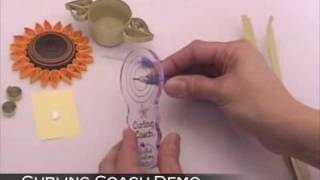 Curling Coach Quilling Demonstration  Quilled Creations [upl. by Dunson]