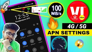 Vi APN Settings 4G5G  Vi Network Problem Solution  Vi Internet Not Working  Vi Net Problem  Fix [upl. by Nylirad]