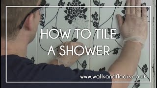 How to Tile a Shower  Shower Cubicle Tiling [upl. by Hanser260]