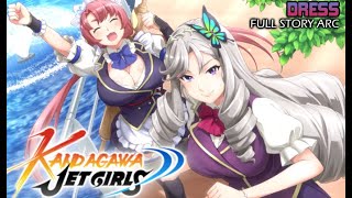 Kandagawa Jet Girls Team  Dress  FULL STORY ARC no commentary PS4 [upl. by Daahsar464]