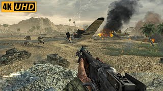 Secure Airfield  Battle of Peleliu  Call of Duty World at War 4K60FPS UHD Gameplay [upl. by Teerprah]