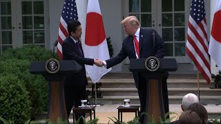 Trump Says Japan SKorea Helpful Before Summit [upl. by Euell514]