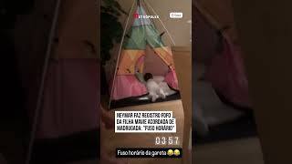 Neymar faz vídeo fofo da filha acordada de madrugada [upl. by Zena553]