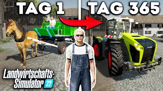 EIN JAHR FARMENTWICKLUNG Beginnend mit 0€ LandwirtschaftsSimulator 22 [upl. by Yrahcaz707]