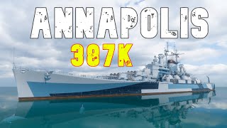 World of WarShips Annapolis  4 Kills 387K Damage [upl. by Necaj876]