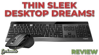 Rapoo 9900M Multimode Wireless Keyboard amp Mouse Review [upl. by Fogarty311]