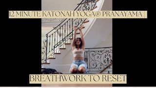 12 Minute Katonah Yoga® Pranayama  Breathwork to Reset [upl. by Basham557]