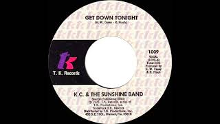 1975 HITS ARCHIVE Get Down Tonight  KC amp The Sunshine Band a 1 recordstereo 45 single version [upl. by Yeca]