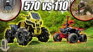 Canam 570 Vs Canam 110 TERRIBLE IDEA [upl. by Shien]