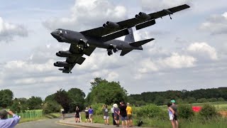 Screaming B52 Bombers Landing at RAF Fairford [upl. by Denman]