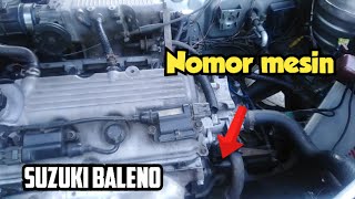 Letak nomor rangka dan nomor mesin suzuki baleno [upl. by Neeuq]