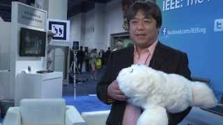 CES Day 1 Takanori Shibata and Medical Robots [upl. by Enoryt27]