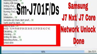 Samsung J7 NxtJ7 Core SmJ701FDS Network Unlock Done [upl. by Terriss]