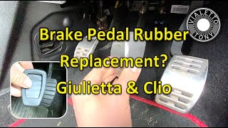 Giulietta and Clio Brake Pedal Rubber Change [upl. by Ethelda]