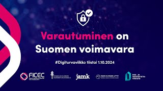 Varautuminen on Suomen voimavara  Digiturvaviikon ohjelma Jyväskylän yliopistossa [upl. by Aerdnaid436]