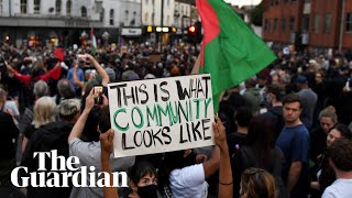 Thousands of antiracism protesters gather across England [upl. by Edme337]