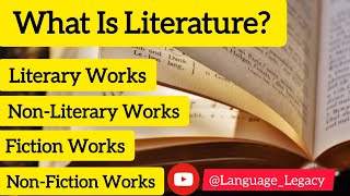 What is Literature in Hindi Literary Works NonLiterary WorksFiction Works Non Fiction Works [upl. by Winona]