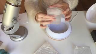 ASMR Unboxing Anjou Aroma Diffuser Review [upl. by Arikihs]