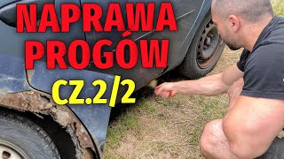 Łatanie dziur w samochodzie szpachlą i żywicą naprawa progów cz 22 [upl. by Conte592]