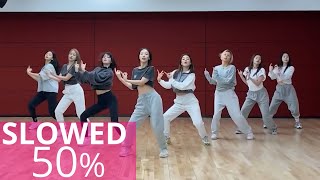 TWICE  I CANT STOP ME Dance Practice MIRRORED  50 SLOWED [upl. by Rochkind]