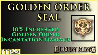 Golden Order Seal  Location Quick Guide  Elden Ring [upl. by Berti]