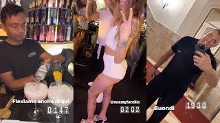 Davide Lacerenza serata tranquilla in gintoneria insieme ad amici e ai cavalli che spingono 🍾 [upl. by Lerad]