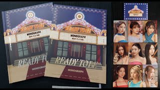 TWICE 12 TH MINI ALBUM『READY TO BE』MONOGRAPH｜Unboxing [upl. by Atnom]