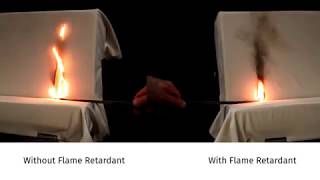 Fire Retardant Test  Formulated Polymers [upl. by Ycram]