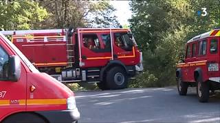 Gros feu de forêt dans les Monts dAmbazac en HauteVienne [upl. by Rourke]