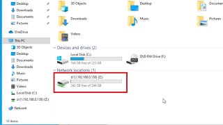 How To Map A Network Drive In Windows 10 [upl. by Lemahs]