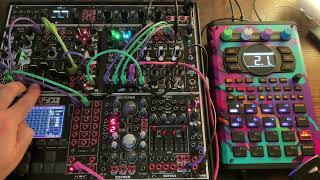 Eurorack Modular  SP404 MK2 Techno Jam 1 [upl. by Arlinda]