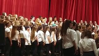 Tiverton Middle School 5th8th grade and Tiverton High School 9th12th grade Chorus La Musica [upl. by Plafker]