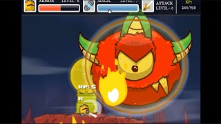 Chibi Knight  Armour Level 8 Magic Level 7 Attack Level 6  Lava Giant  Final Boss Battle [upl. by Romeyn]