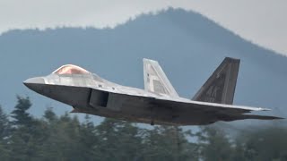 F22 Raptors Arrival and Departures [upl. by Aniehs]