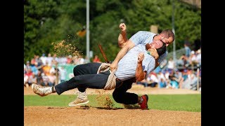 Sensation am Nordwestschweizer Schwingfest Hersche bodigt Aeschbi und feiert ersten Kranzfestsieg [upl. by Paucker]