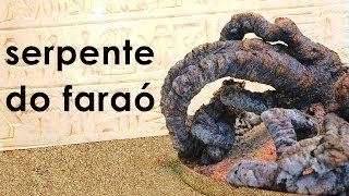 Como fazer a SERPENTE DO FARAÓ EXPERIÊNCIA [upl. by Ellynad]