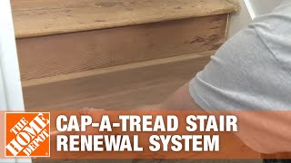 How To Install CapATread Stair Renewal System  The Home Depot [upl. by Aklim]