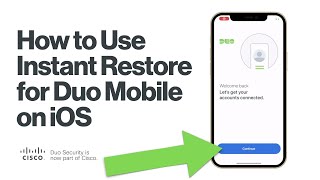 How To Use Instant Restore for Duo Mobile iOS  Recover DuoProtected Accounts [upl. by Garik773]