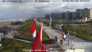 🔴Live webcam beach and boulevard Barnaart Zandvoort Home to the Dutch Grand Prix The Netherlands [upl. by Anitnuahs]