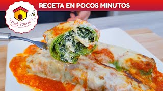 Canelones de Calabaza y Choclo Masa relleno y Salsa casera [upl. by Rollo]