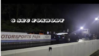 Track Day Fox Body Mustang Wheelie [upl. by Guendolen]