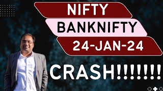 Nifty Prediction and Bank Nifty Analysis for Wednesday  24 January 24  Bank NIFTY Tomorrow [upl. by Keen]