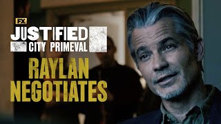 Raylan Tries to Negotiate with Toma  Scene  Justified City Primeval  FX [upl. by Berkow232]