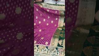 Satin silk saree with heavy pallu ₹ 3550 trending shorts fashion silksareeindiaindianwedding [upl. by Yanrahc]