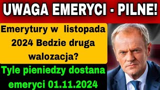 Emerytury w 1 listopada 2024Najnowsze rozliczenia netto Dokładnie tyle pieniędzy emeryci otrzymają [upl. by Fortuna]