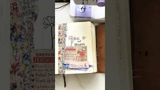 Adding stitching to my biblejournaling Part 2  sewing [upl. by Anwahsit]